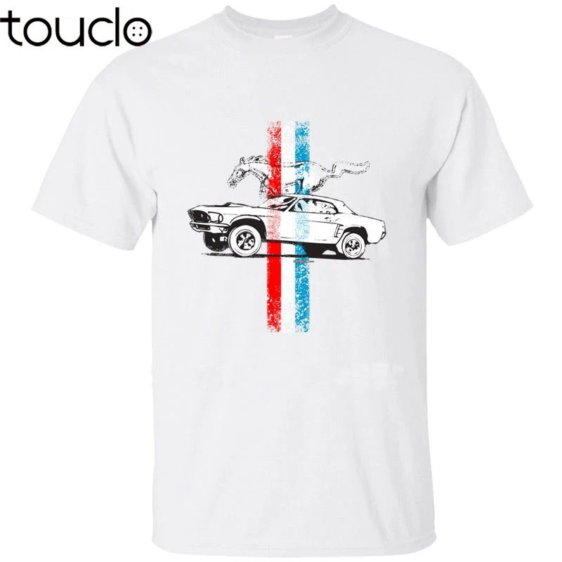 Fashion Summer T Shirt Classic American car fans Mustang Shirt Classic Muscle Car Foxbody Fastback SN95 S550 S197 Tee Shirt