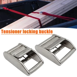 Webbing Tensioner Stainless Steel Cam Flap Buckles Press Cam Buckles Tie Down Buckle for 25mm/38mm Webbing Strap RE