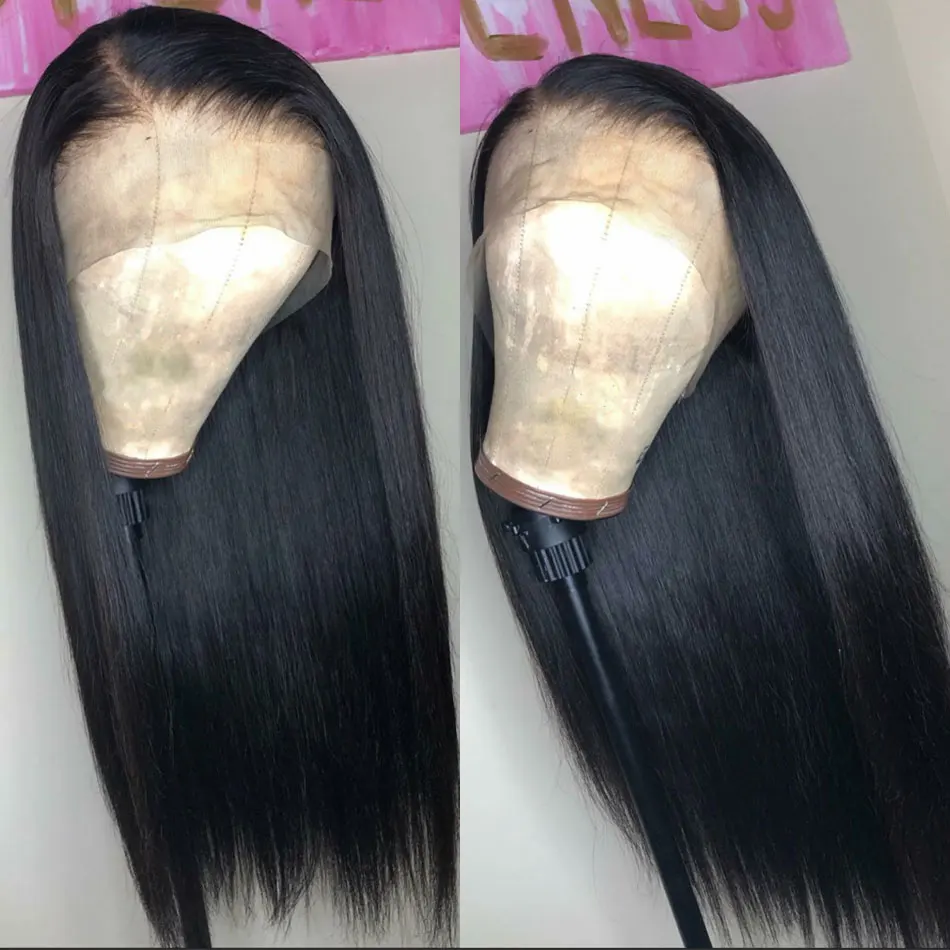 Miss Rola Wig Rambut Lurus Brasil 360 Wig Renda Depan Rambut Manusia Wig Pra Pencabutan Wig Remy Wig Depan Warna Alami