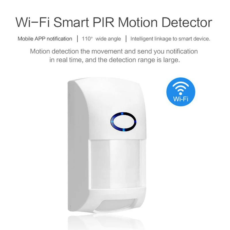 Tuya WiFi Motion Sensor 25kg Pet Immune Infrared PIR Body Detector APP Message Push Smart Home Security Alarm System
