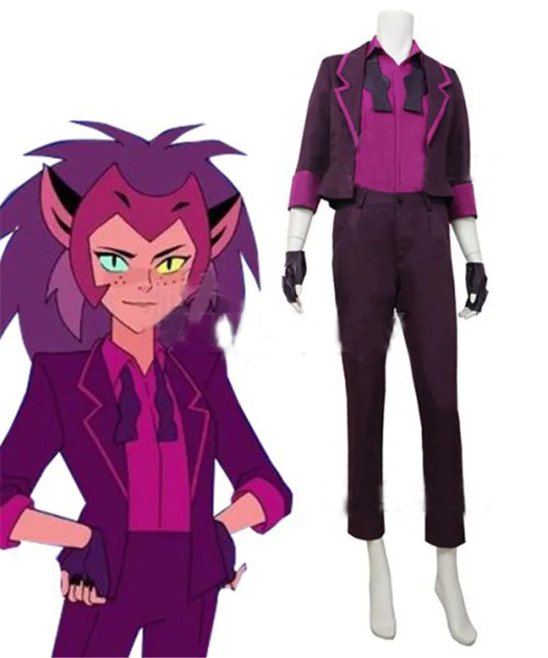 

Cosplaydiy Anime She-Ra and the Princesses of Power Catra New Cosplay Costume Adult Suit L320