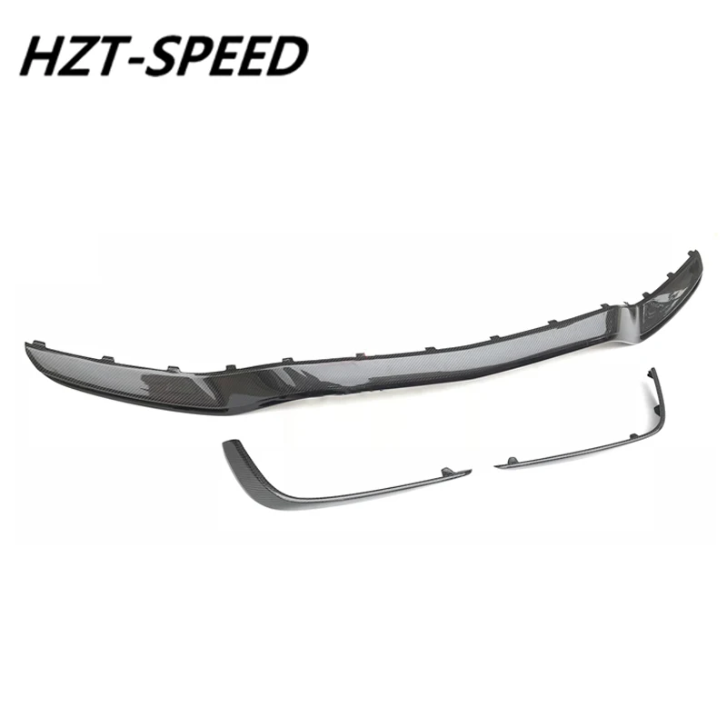 W205 Carbon Fiber Front Bumper Lip Diffuser Chin Shovel For Mercedes Benz C63 C63S AMG Coupe Sedan Original Car 2014-2019