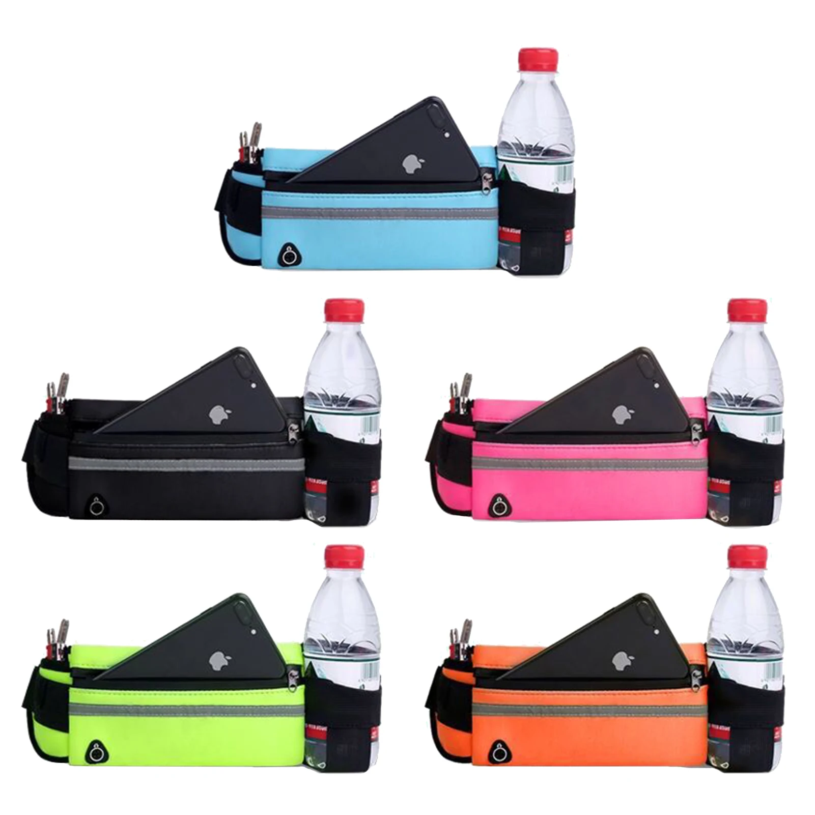 Sac de taille de course, sac de ceinture multifonctionnel étanche, pochette de sport, sac de ceinture antidérapant, sacs de sport de gymnastique, sac de téléphone de cyclisme