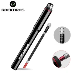 ROCKBROS Fahrrad Pumpe Fahrrad Mini 150 PSI Aluminium Legierung Tragbare Mit Manometer Inflator Radfahren Reifen Pumpe Presta Ventil MTB