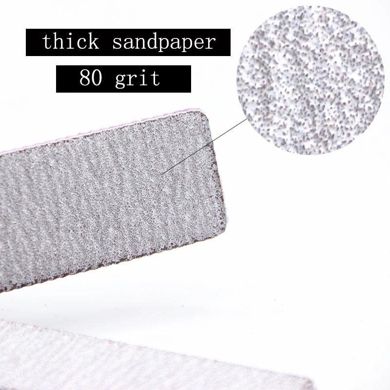 Nail File Lime A Ongle Professionel Pilnik Do Paznokci 80/80 10pcs Set Tools Washable For UV Gel Acrylic Polish Remover Manicure