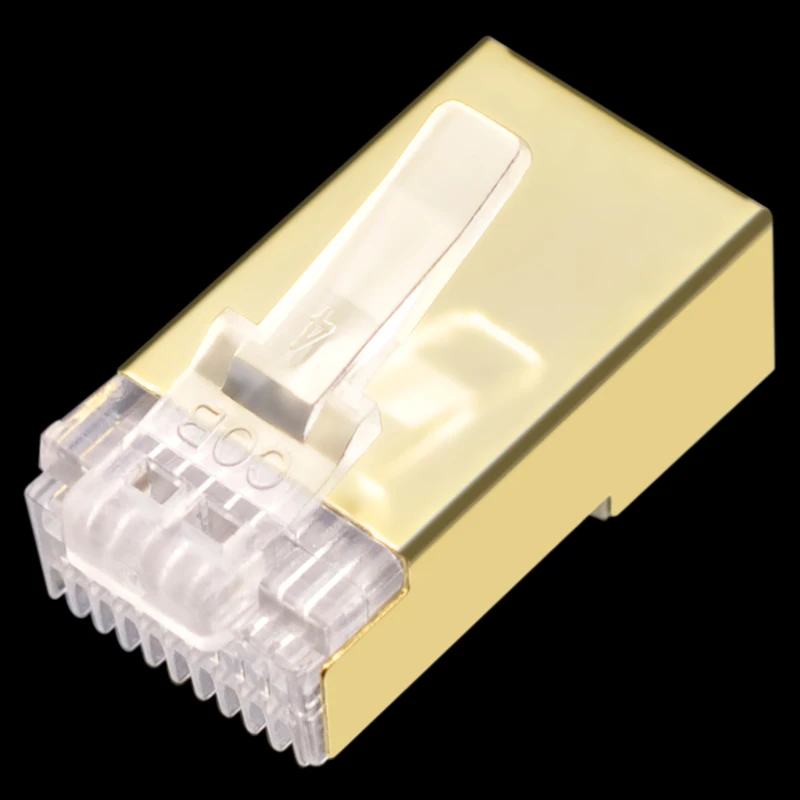 CNCOB RJ50 connectors Stranded 10P10C Network Cable Connector RJ48 Crystal Plug Modular 30 Pcs/Pack