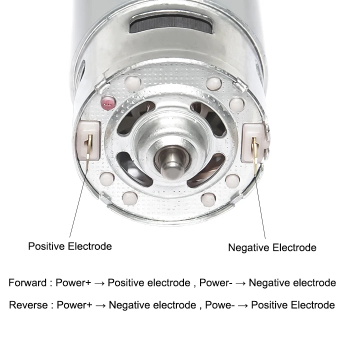 Motor de cepillo de alta velocidad, 775/5000/10000 rpm, soporte de regalo CW y CCW, Mini Motor de cepillo con rodamiento para piezas de controlador DIY, 12000 24V DC 12V