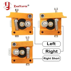 MK8 Extruder Aluminum Alloy Block For Makerbot 1.75mm Filament 3D Printers Parts Extrusion Right Left Short Hand Part DIY Kit