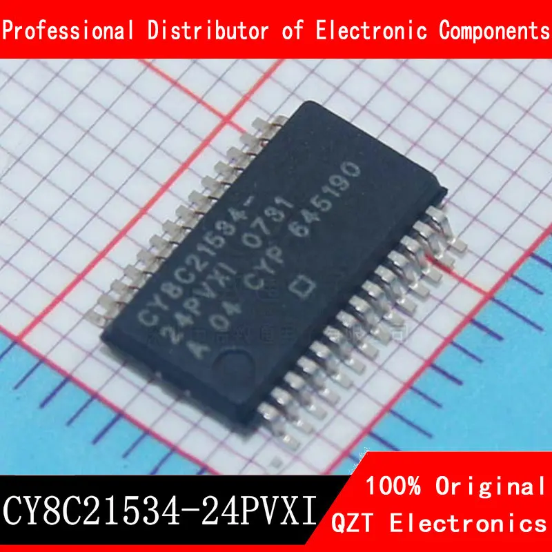 

5pcs/lot CY8C21534-24PVXI CY8C21534 SSOP-28 In Stock