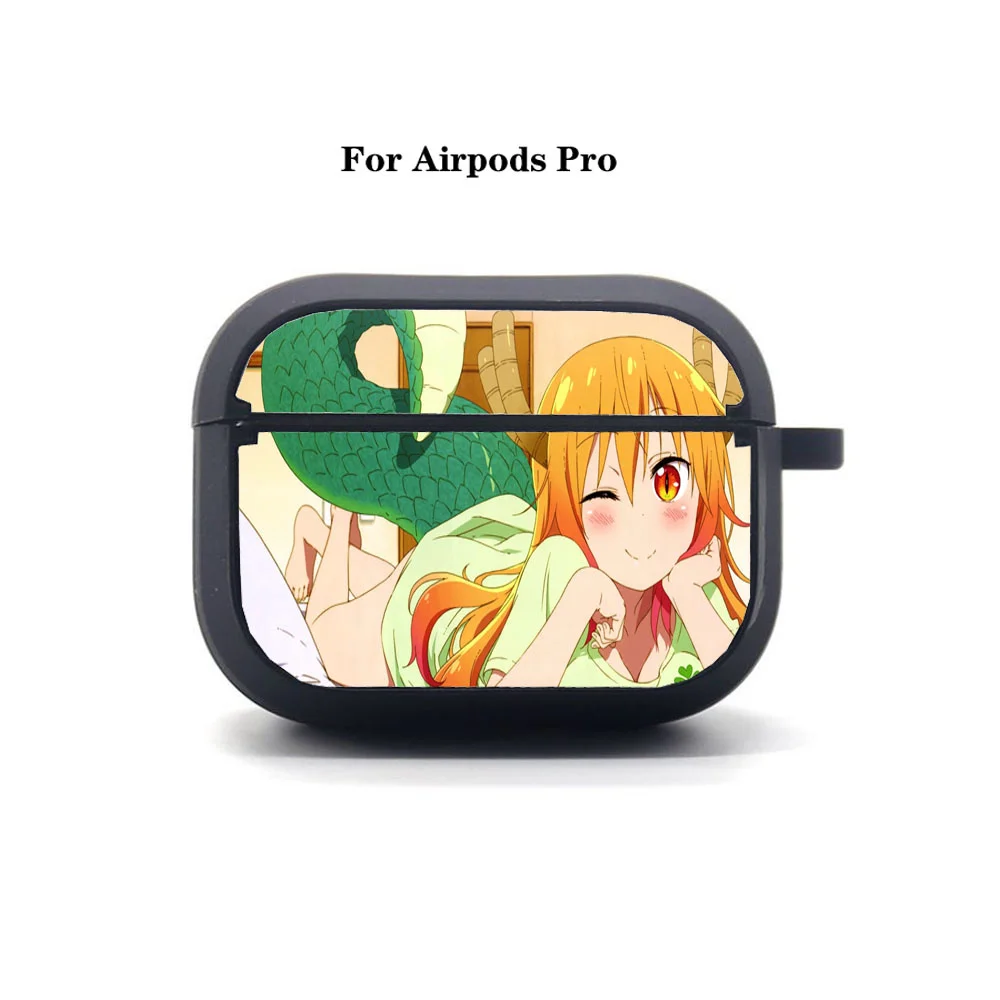 AirPods Pro Earphone bag Anime Miss Kobayashi's Dragon Maid Apple AirPods Pro Earphone Soft Silicone  Protective Earphone