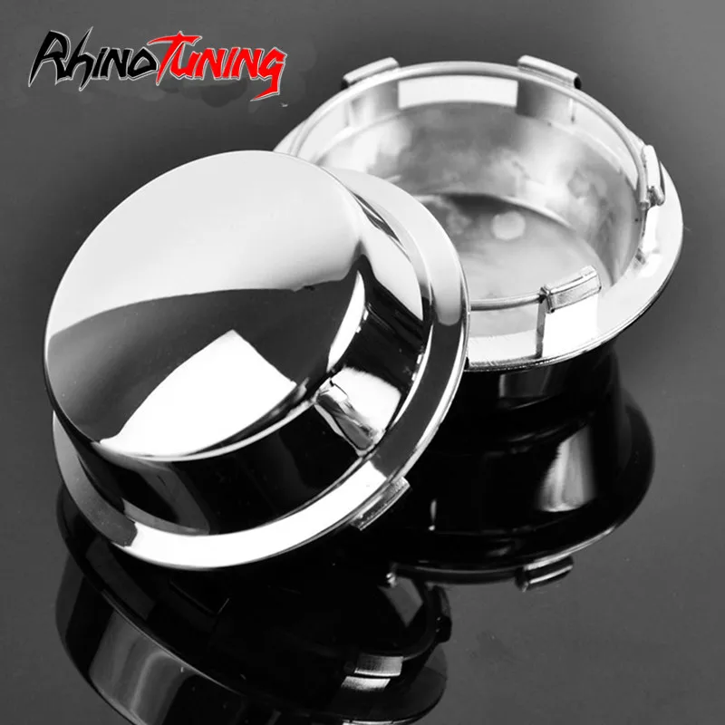 

Rhino Tuning 4pcs 74mm 64.5mm Silver Chrome Finished Wheel Hub Center Caps from Rims Cover Car Accessories Auto Replacement Part