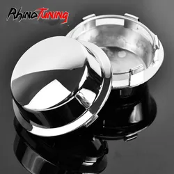 Rhino Tuning 4pcs 74mm 64.5mm Silver Chrome Finished Wheel Hub Center Caps from Rims Cover Car Accessories Auto Replacement Part