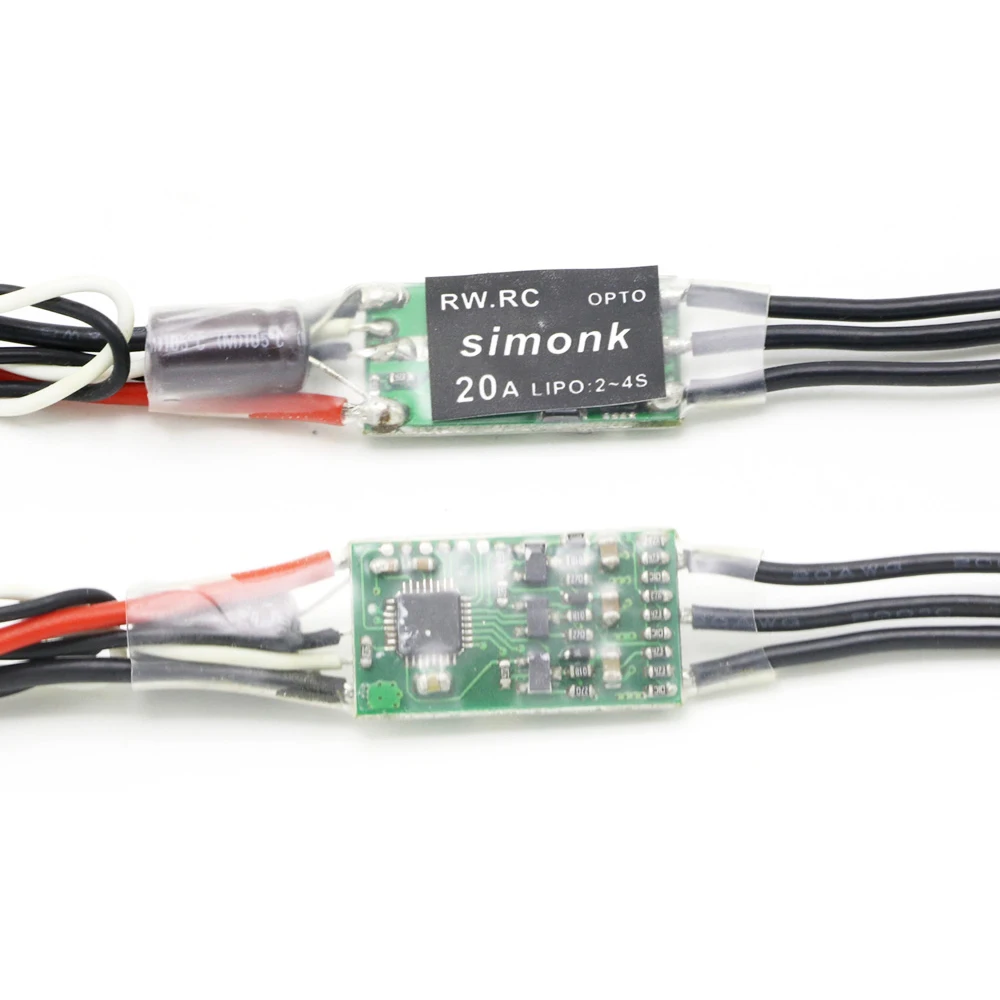 Mr.Rc 16A/20A/30A Mini SimonK/BLHeli 2-4S OPTO PWM ESC dla QAV250 zdalnie sterowany Quadcopter multicoptera Model część