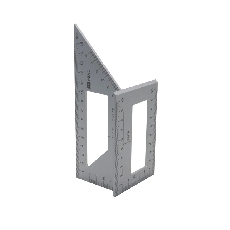 Metal ruler Tool Ruler Multifunctional Square 45/90 Degree Gauge Angle Ruler Measuring Woodworking Tool Angle Measuring Ruler