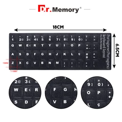 Portuguese Keyboard Stickers Letter Alphabet Layout Letter Replacement For Notebook Laptop Desktop