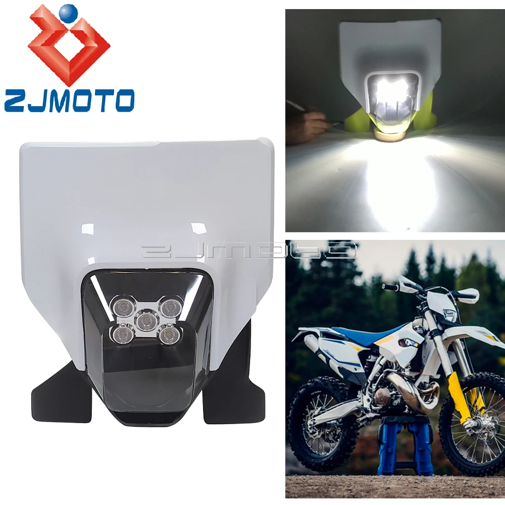 Motorcross Supermoto Front Light Mask Headlight Beam Assembly LED Enduro Lamp For FC 250/350/450 FX 350/450 TE 125-501 2016-2021