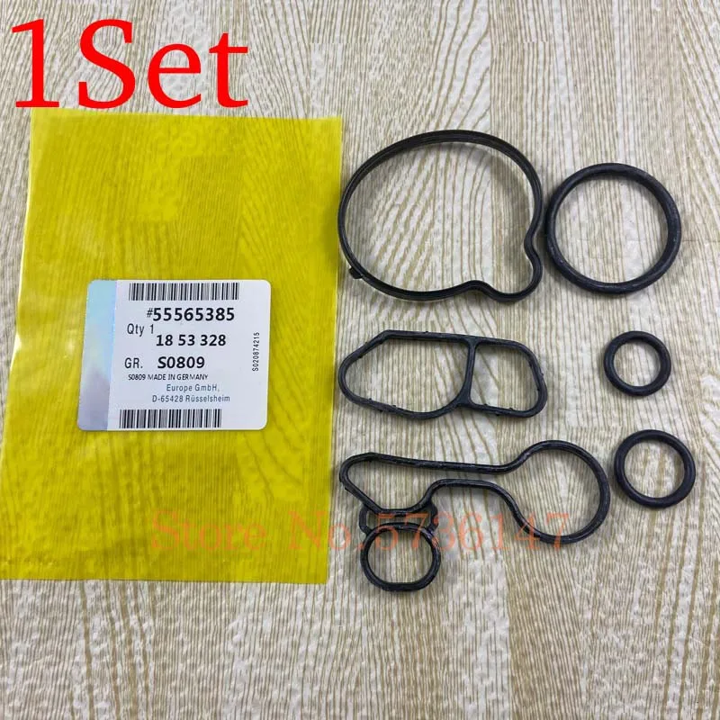 Wooeight 6PCS/Set Oil-Cooler Gaskets ON:55566784 55565385 55568536 55568539 Fit For Chevrolet Cruze Sonic Trax Encore 1.4T Astra