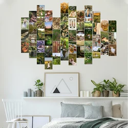 50Pcs Cottagecore Aesthetic Wall Collage Kit Retro Mushroom  Art Print Room Decoration Boys Girls for Bedroom Dorm Home Decor