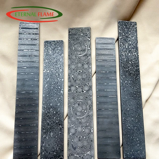 Damascus blacha stalowa blacha stalowa do produkcji noży Diy nóż ostrze puste materiał został poddany obróbce cieplnej