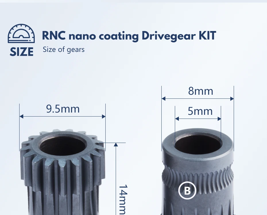 Trianglelab RNC Dual-Drive-Getriebe-Extruder für DDB V2.0 und DDB V2.1 Sherpa Mini Extruder Prusa 3D-Drucker – Detail 8