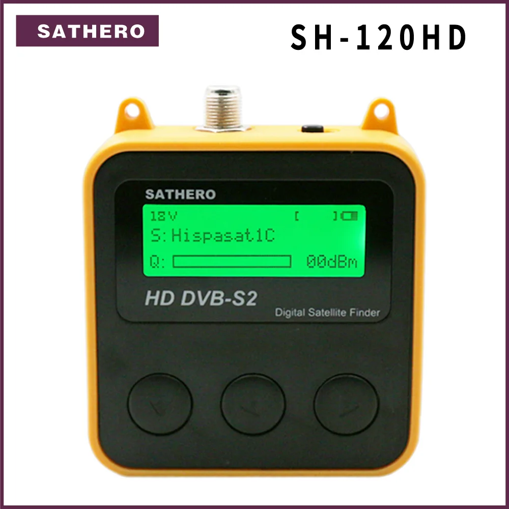 Sathero SH-120HD DVB-S2 High Definition digital Satellite Finder  Portable satelite finder meters free sat programs