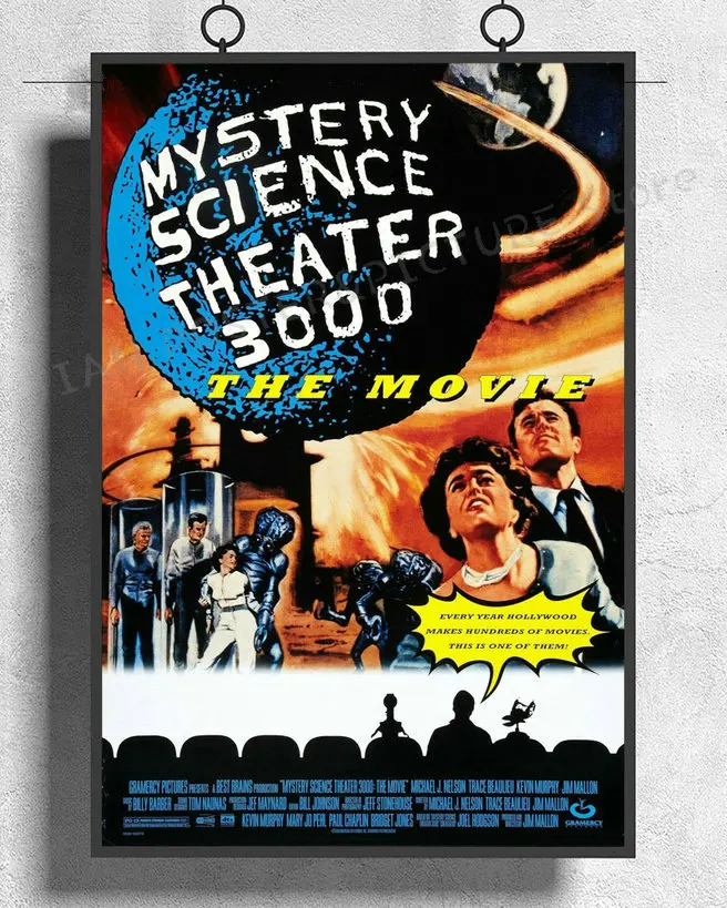 NJ537 MYSTERY SCIENCE THEATER 3000 Movie RARE Comedy Sci Fi Wall Sticker Silk Poster Art Home Decoration