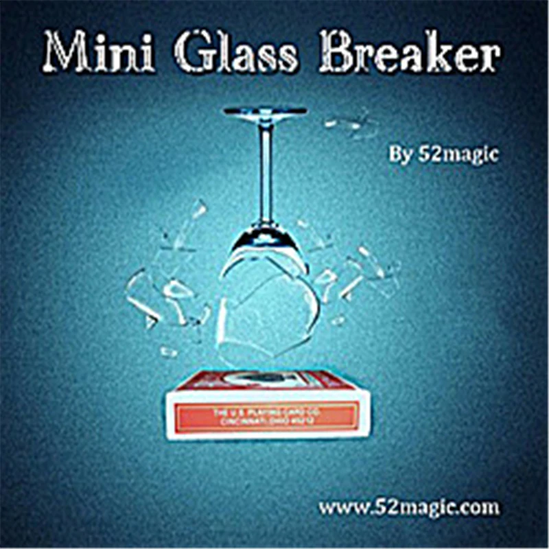 Mini Glass Breaker Magic Tricks Comedy Stage Magia Illusions Gimmick Magia Device Props Accessories Glass Breaking Magicians