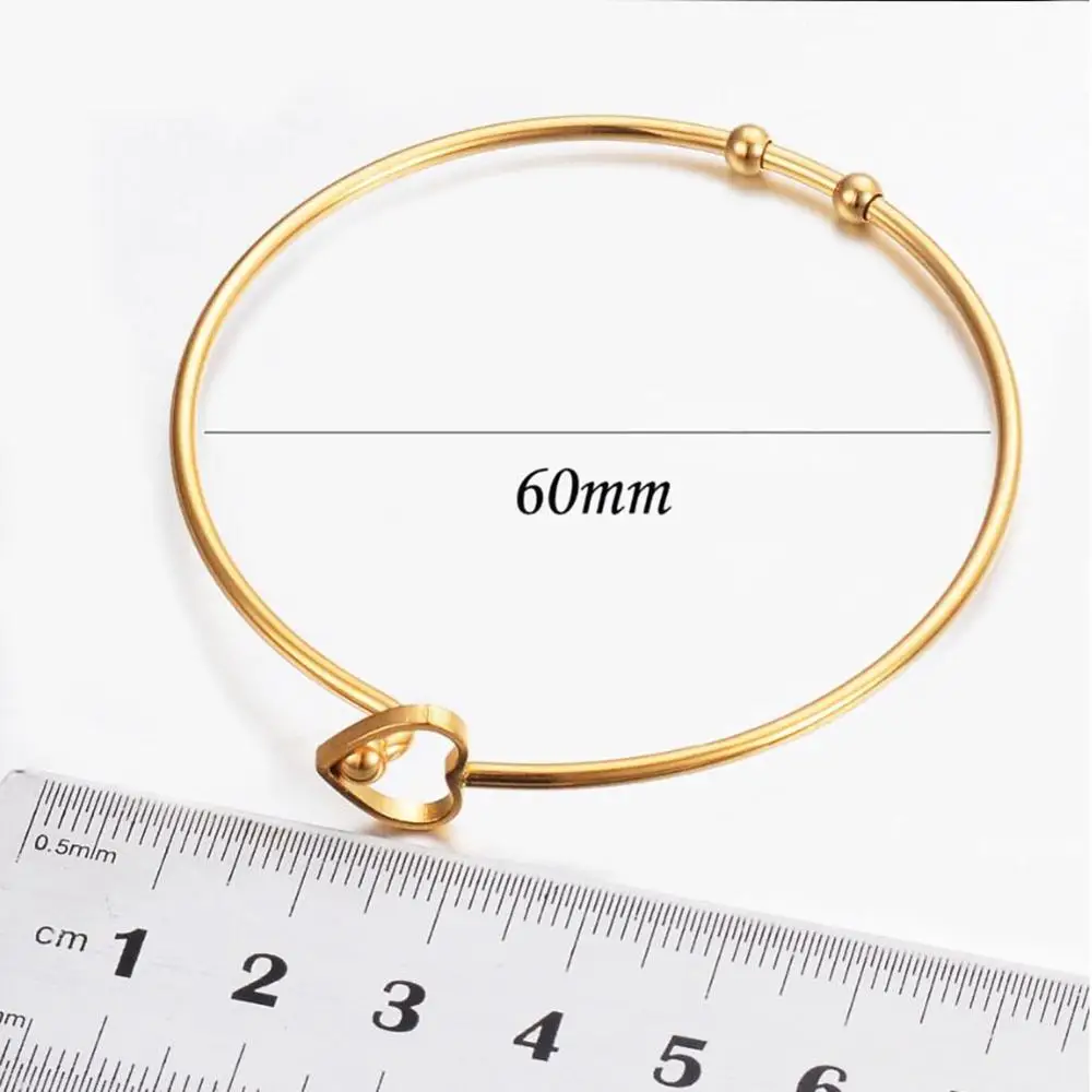 Stainless Steel DIY Jewelry Making Expandable Charm Bracelet Makings Adjustable Wire Bangle Jewelry findings for women men