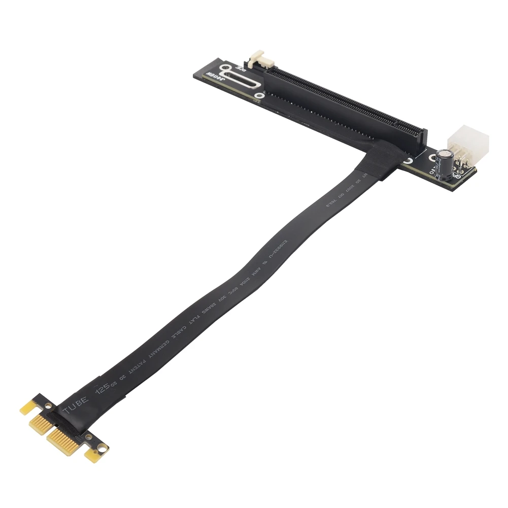 PCIe X1 to X16 Riser Extension Cable 6P Power Adapter for GPU Mining Vertical Graphics Card Base Kit Compatible with Nvidia BTC