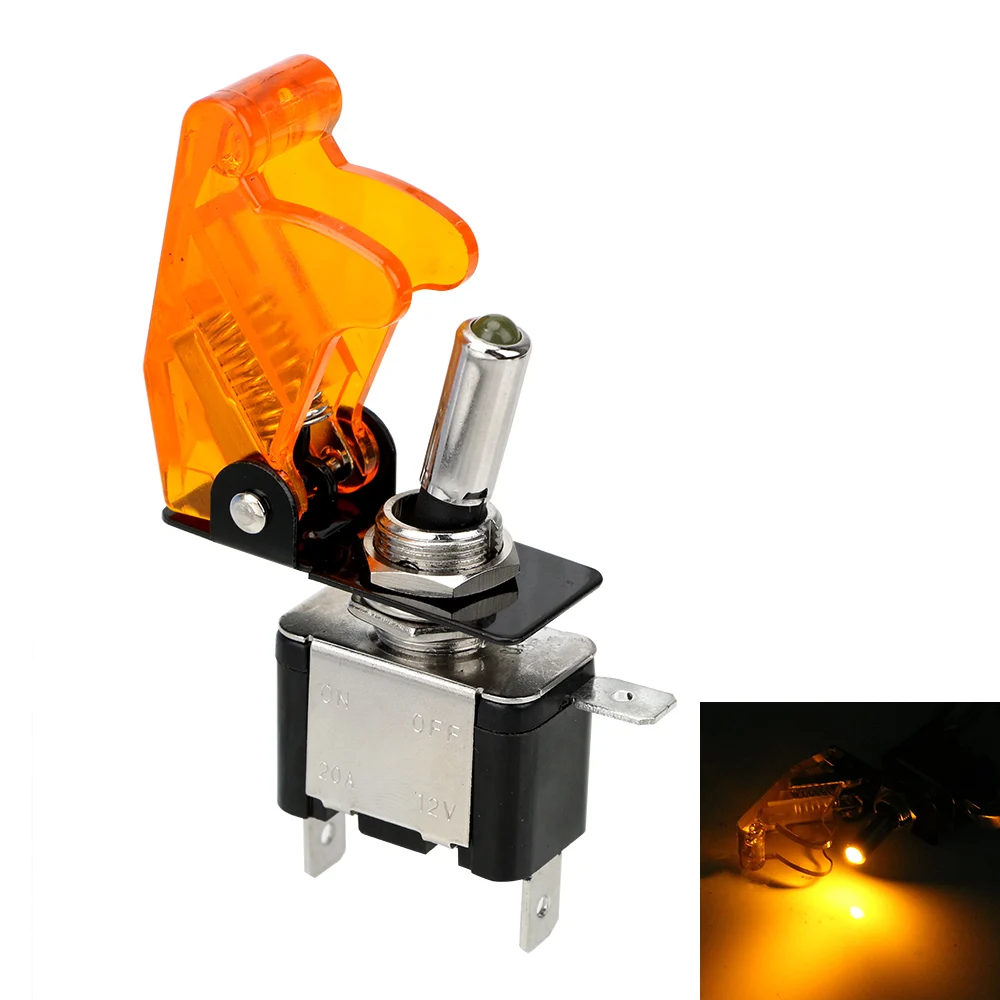 12V SPST Kippschalter LED-Licht für Zündungen Boost Marine Boot Rennwagen Schalter Licht Kippschalter LKW Anhänger Zubehör