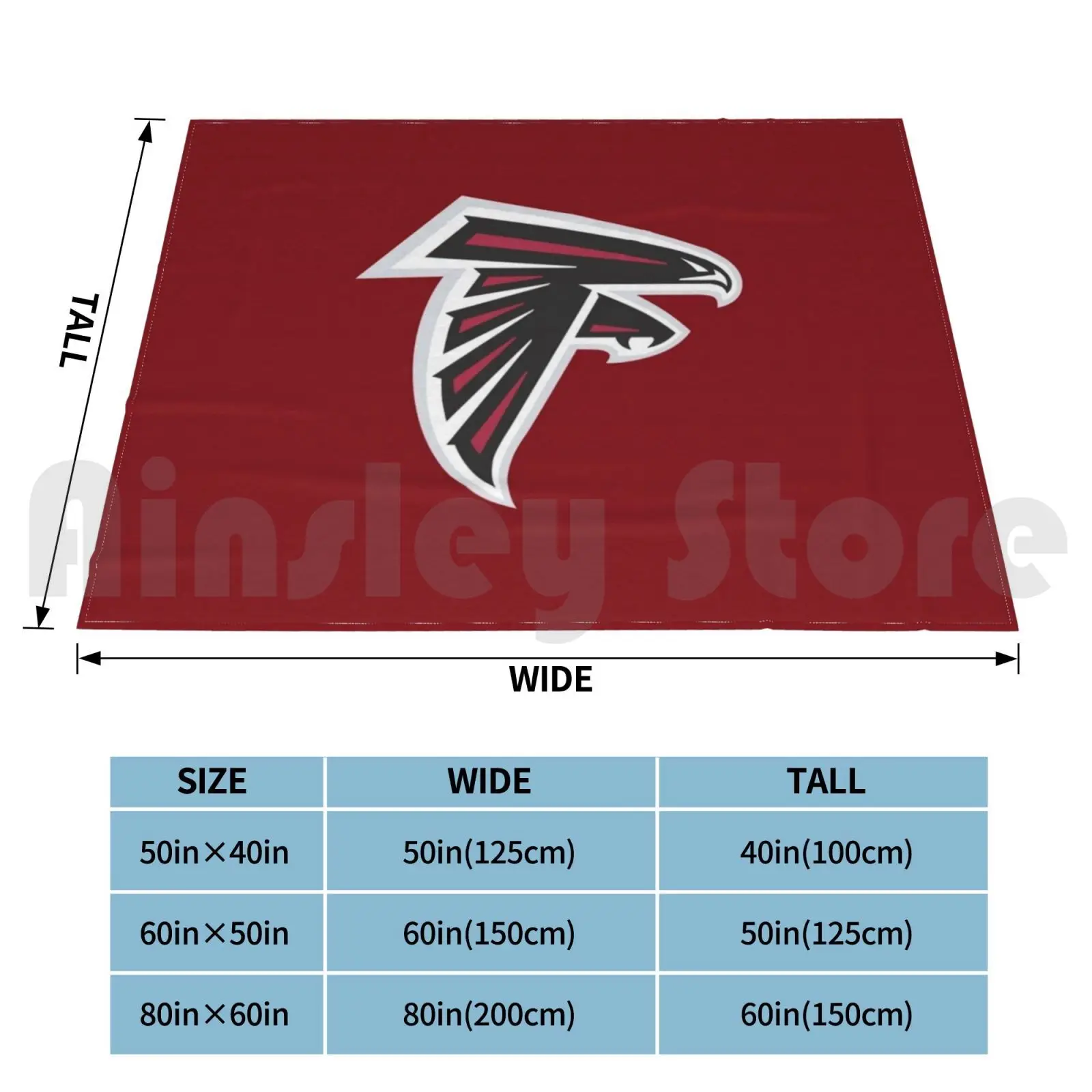 Falcons-Atlanta Blanket For Sofa Bed Travel Logo Sports Football