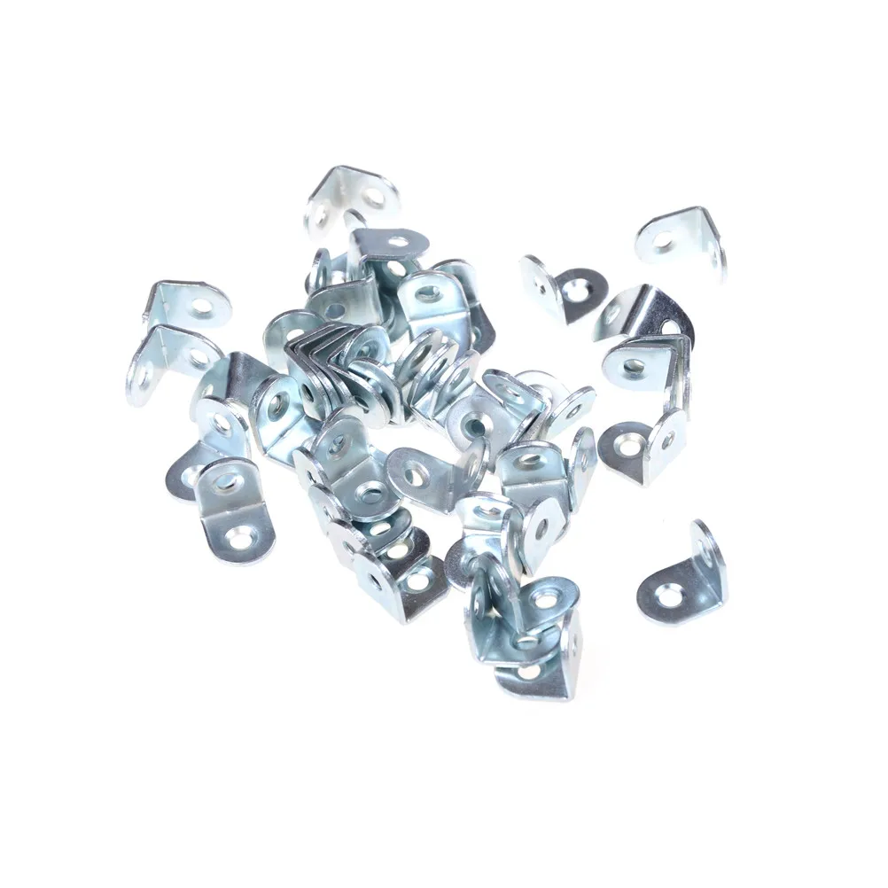 20x20x15mm di Supporto Mensola Staffe Angolari Angolo Bretelle Per Mobili Accessori In Argento del Commercio All'ingrosso 50pcs
