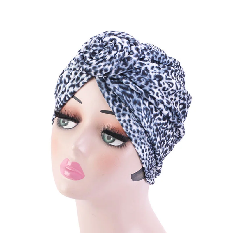 Afrikanische Druck Turban Hut für Frauen Scrunchies Knoten Headwrap Stretch Bandanas Party Headwear Damen Kopftuch Haar Zubehör – Detail 19