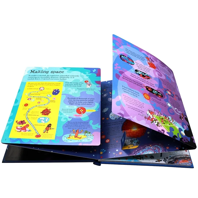 Usborne ver dentro do espaço inglês educacional 3d aleta imagem livros espaço universo crianças ciência livro