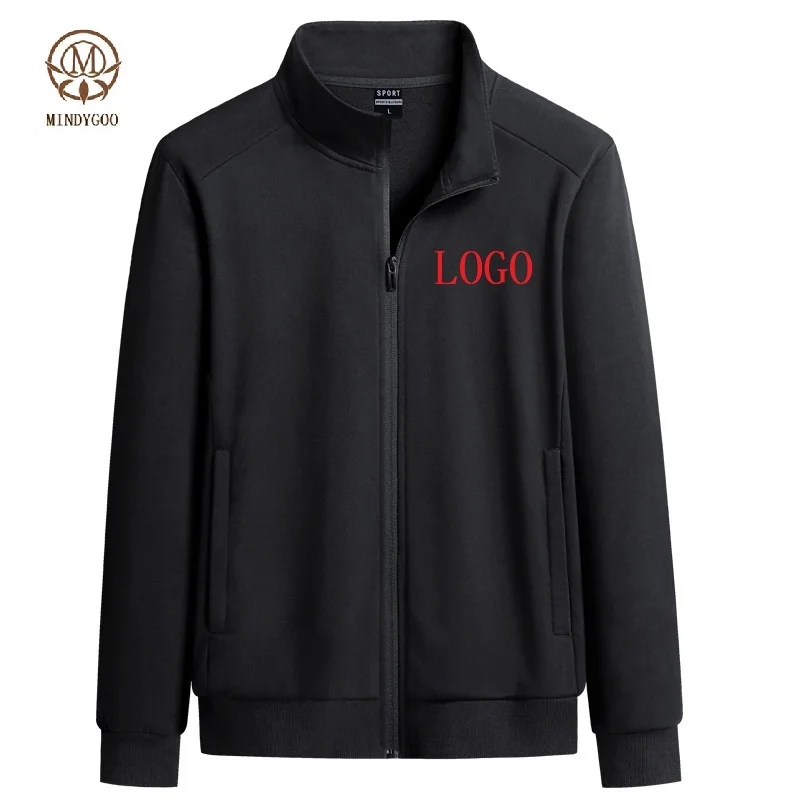 

MINDYGOO Custom Zipper Hoodie Jacket High Quality Wholesale Private Label Factory OEM ODM Sports Running Workout Clothing