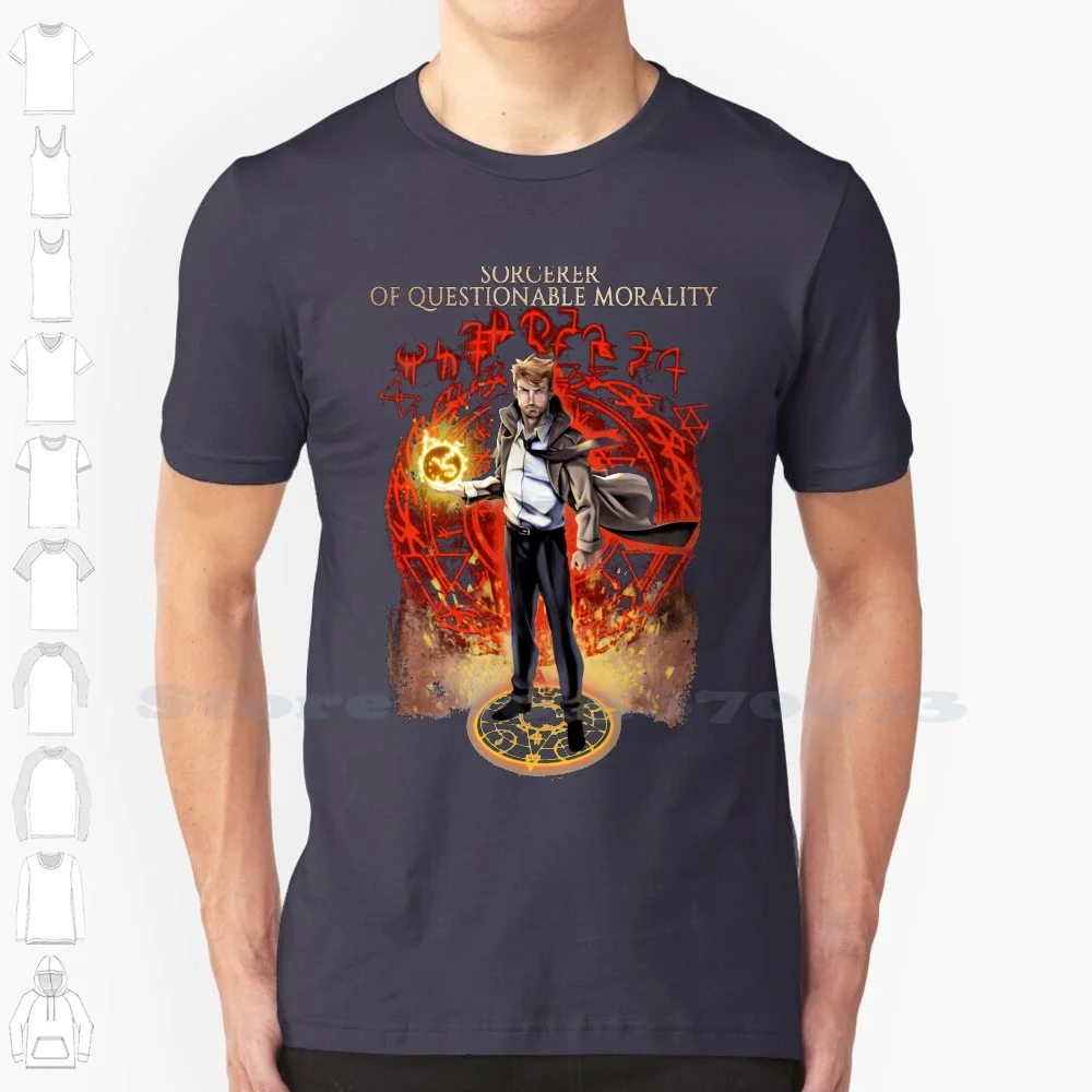 Camiseta de algodón puro 100% de John stantine Hellblazer, prenda de vestir, de color mate, para hombre y mujer