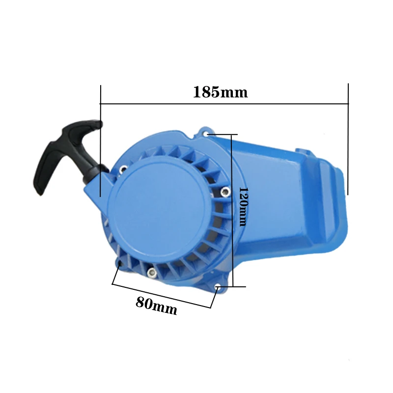 Aluminum Pull Start Recoil Starter Part For 2 Stroke 47cc 49cc Engine Pocket Bike Mini Moto Dirt Kids ATV Quad 4 Wheeler