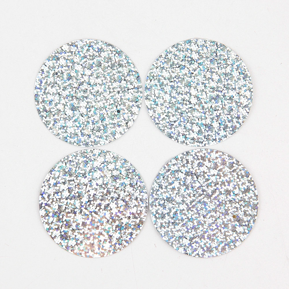 Pailettes 4cm Large Round Laser Sequins 40mm PVC Flat Loose Sequin Paillette Sewing Wedding Cloth Material Lentejuelas 10g