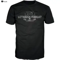 New Brand-Clothing T Shirts NEW LETHAL THREAT Biker From Hell T-Shirt Summer Fashion