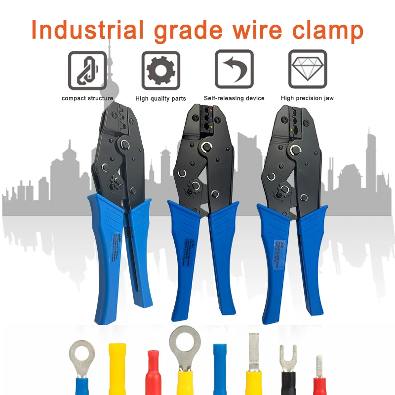 LX Series Crimping Pliers Multitool Straight Terminal Crimper Pliers Connector Hand Tools Alicate Decapador