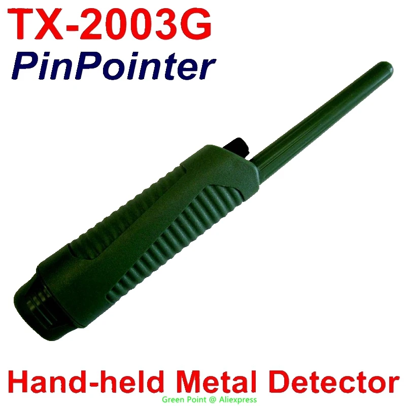 

TX-2003G Handheld Metal Detector Green Treasure Hunting Pinpointer Working Frequency 6.8Khz Portable Search For Detection Tools