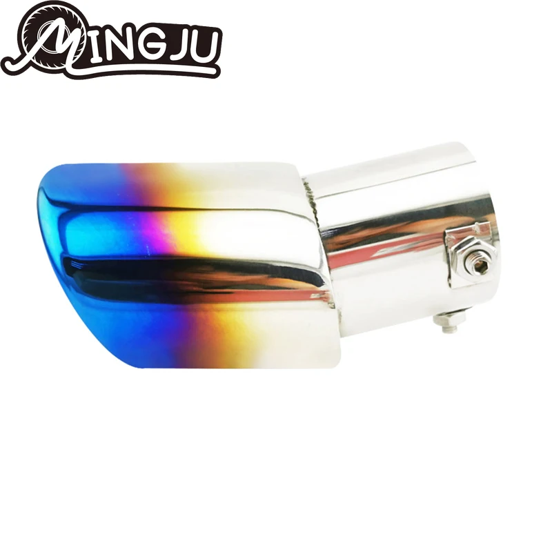 Stainless Steel Car Muffler End Pipe Exhaust Tips for Honda Fit JAZZ 2011 2012 2013 2014 2015 2016 2017 2018 2019 Accessories