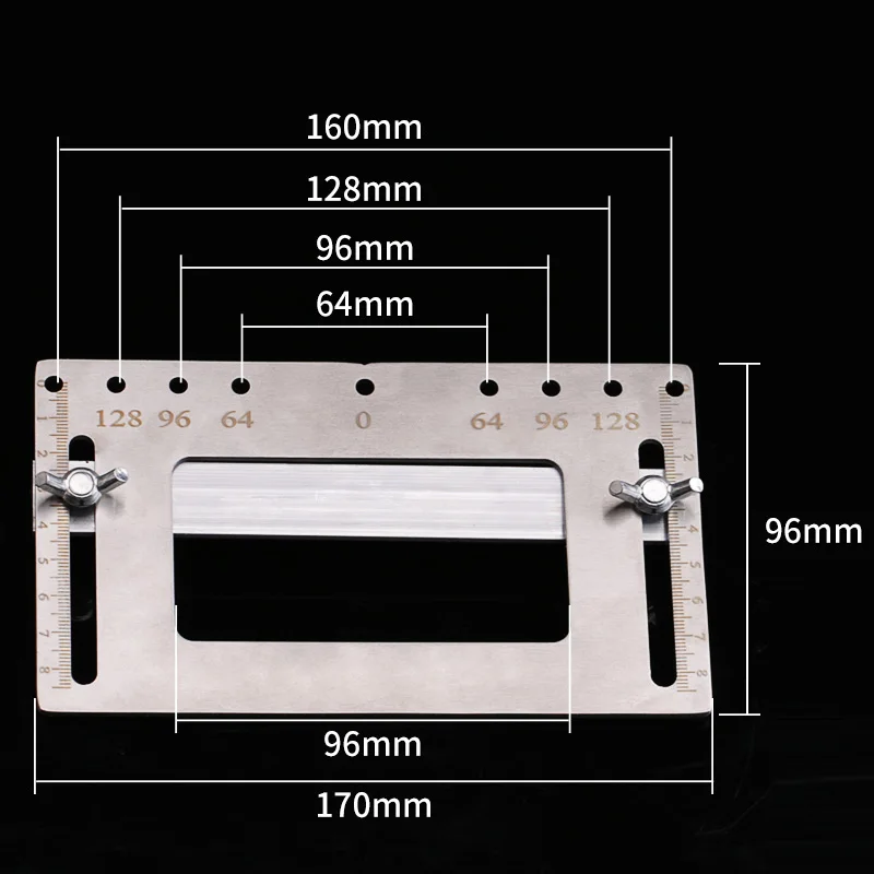 Door Handle Artifact Auxiliary Punch Locator Template Wood Drilling Holes Guide Hardware With Degree Scale With Twist