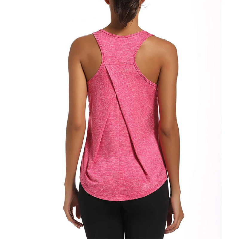 Tank Top Quick Dry Loose design Fitness Vest Women's Workout Yoga Top T-Shirts Exercise Sports Vest Gym Clothes