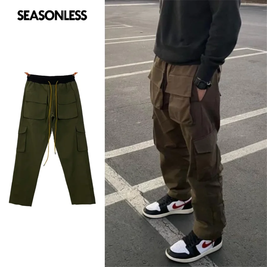 

SEASONLESS Authentics Match Men's Wild Cargo Pants Tactical Clothing Techwear Trousers For Men Tokyo Avengers Military Overalls