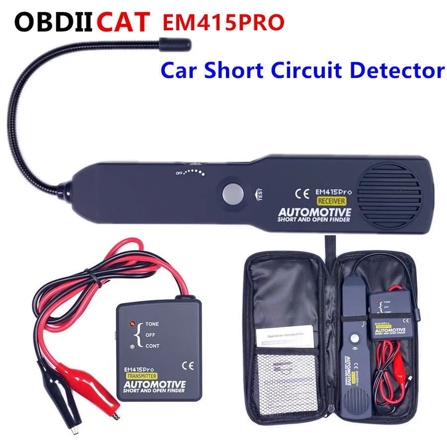 

With battery!Best Car Automotive Short & Open Finder EM415PRO Car Short Circuit Detector Car Repair Tool detector Track cable