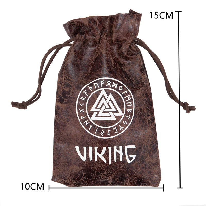 Bolsas de embalaje de joyería vikingas de cuero PU de lujo (compra única no enviada) al por mayor, póngase en contacto con la tienda