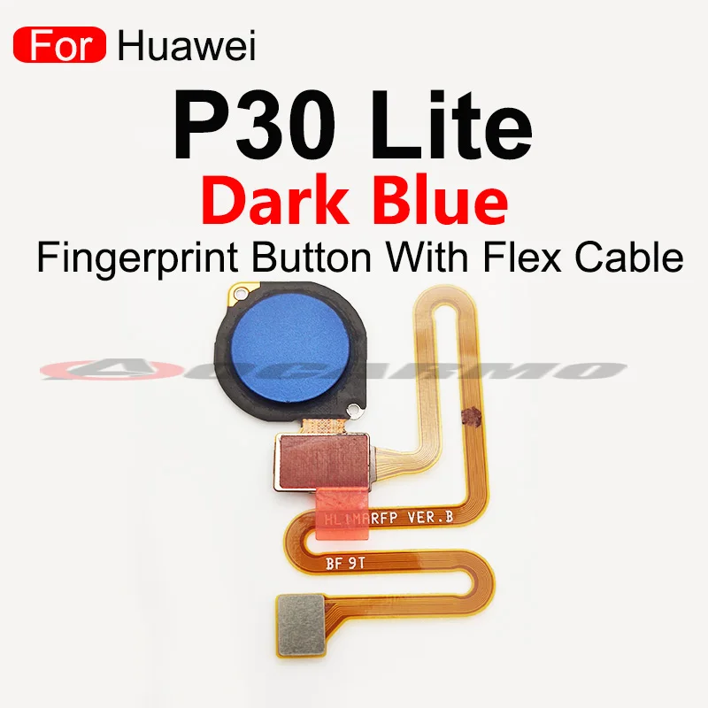 For Huawei P30 Lite Fingerprint Home Button Touch ID Sensor Flex Cable Replacement Repair Parts