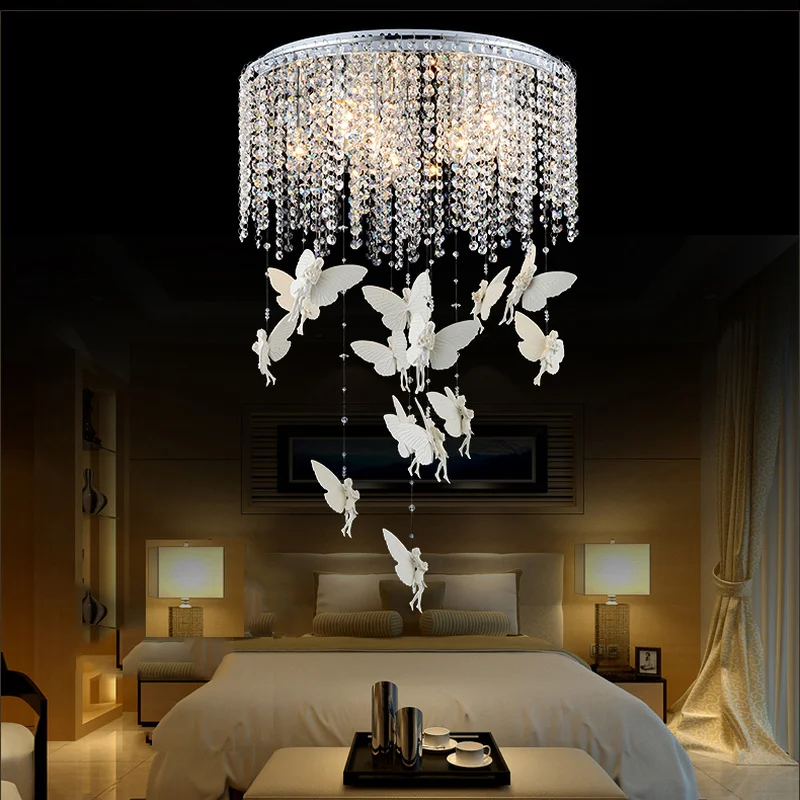 Free Shipping  Hot-sale New Fashion Brief modern Angel Flying Pendant Light Suspension Lamps for Living Room Study Room MJ1114