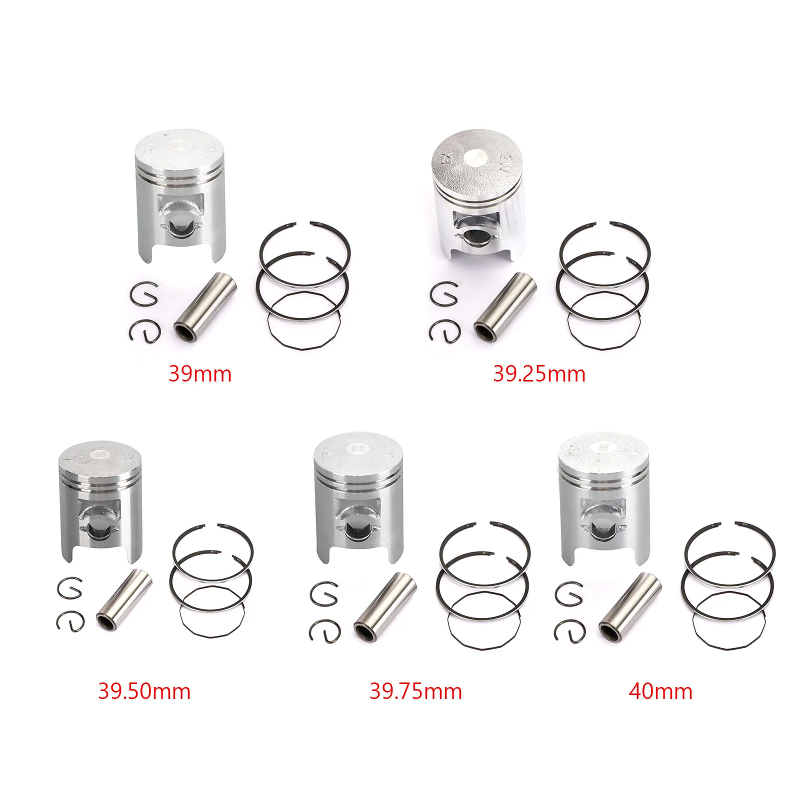 Topteng Piston Ring Kit 13101-GW0-000 for Honda Dio Tact Cabina Julio Elite Scoopy Lead 50 Sym Jet 50cc Scooter Parts